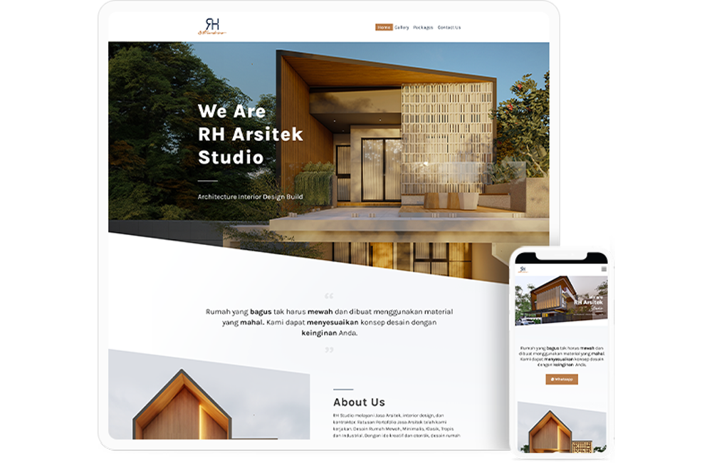 Architecture and contractor website